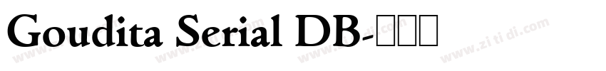 Goudita Serial DB字体转换